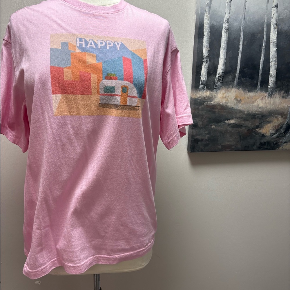 H&M divided Pink Graphic T-Shirt
